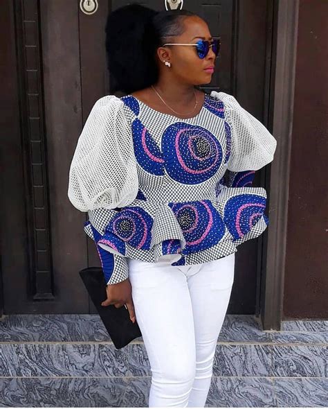 latest ankara peplum top styles.